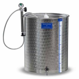 Cisterna inox pentru fermentare si stocare vin Marchisio SPA, capac flotant cu garnitura