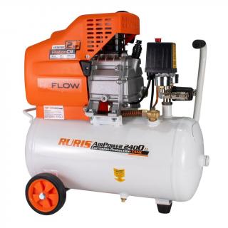 Compresor de aer cu piston Ruris AirPower 2400, 24 L, 8 bar, 180 L min, 2 CP, monofazat