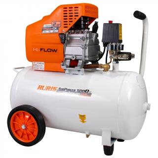 Compresor de aer cu piston Ruris AirPower 5000, 50 L, 8 bar, 180 L min, 2 CP, monofazat