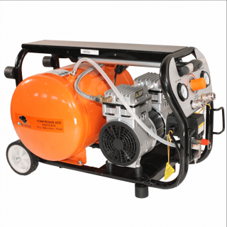 Compresor de aer fara ulei Bisonte SC012-015, 0.85 kW, 1.2 CP, 8 bar, 168 L min, 15 litri