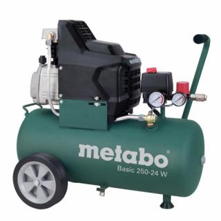 Compresor de aer Metabo BASIC 250-24 W, 1.5 kW, 2 CP, 8 bar, 200 L min, 24 litri