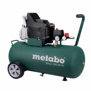 Compresor de aer Metabo BASIC 250-50 W, 1.5 kW, 2 CP, 8 bar, 200 L min, 50 litri