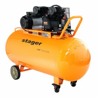 Compresor de aer Stager Air 32C250, 2.2 kW, 3 CP, 10 bar, 324 L min, 250 litri