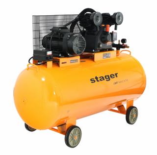 Compresor de aer Stager Air 60C370, 4 kW, 5.5 CP, 10 bar, 600 L min, 370 litri