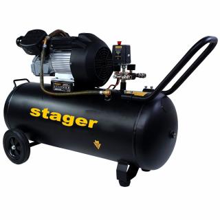 Compresor de aer Stager HM3100V-10, 2.2 kW, 3 CP, 10 bar, 356 L min, 100 litri