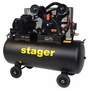 Compresor de aer Stager HMV0.6 200-10, 4 kW, 5.5 CP, 10 bar, 600 L min, 200 litri