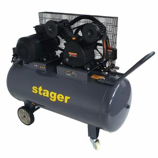 Compresor de aer Stager HMV0.6 200, 4 kW, 5.5 CP, 8 bar, 600 L min, 200 litri