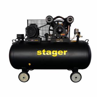 Compresor de aer Stager HMV0.6 370-10, 4 kW, 5.5 CP, 10 bar, 600 L min, 370 litri