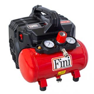 Compresor de aer ultra silentios, fara ulei Fini SILTEK S 6, 0.75 kW, 1 CP, 8 bar, 105 L min, 6 litri