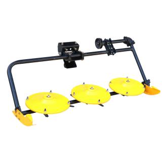 Cositoare frontala rotativa cu 3 discuri pentru mini tractoare ProGARDEN Campo T12 G2, G2.1