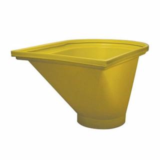 Cuva de incarcare pentru tubulatura deseuri Tekcnoplast, galben