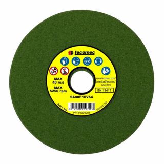 Disc abraziv pentru ascutit lant drujba Tecomec 145 x 22.2 x 3.2 mm, Verde