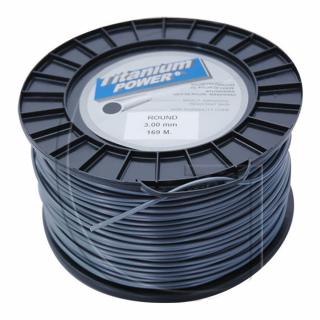 Fir motocoasa TITANIUM POWER  , profil rotund, 3.0 mm x 169 m