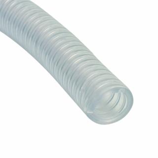 Furtun alimentar din PVC cu spira din otel, 20 x 27 mm