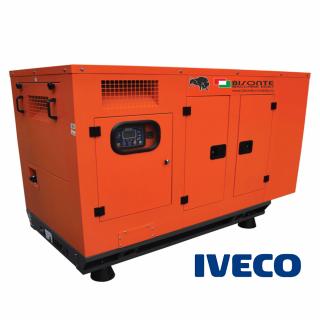 Generator de curent insonorizat, trifazat Bisonte BIFA132 ATS, 132 kVA, AVR, diesel, 1500 rpm, automatizare