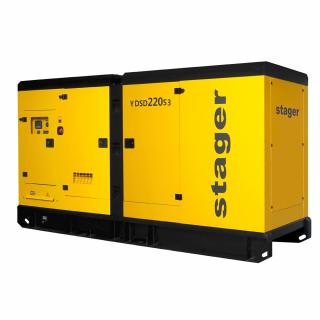 Generator de curent insonorizat, trifazat Stager YDSD220S3, 220 kVA, 289A, diesel, 1500 rpm
