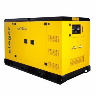 Generator de curent insonorizat, trifazat Stager YDY100S3, 100 kVA, 130A, diesel, 1500 rpm