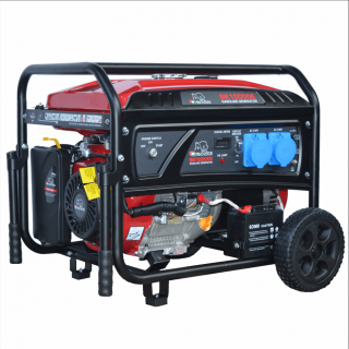 Generator de curent monofazat Bisonte SK10000E, 8 kW, AVR, benzina, pornire electrica