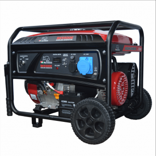 Generator de curent monofazat Bisonte SK5500E, 5.5 kW, AVR, benzina, pornire electrica