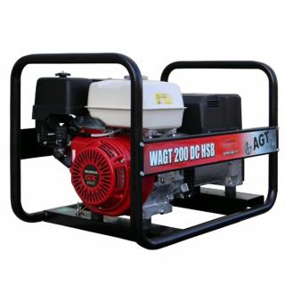 Generator de curent si sudura monofazat AGT WAGT 200 DC HSB, 4 kVA, 200 A, benzina