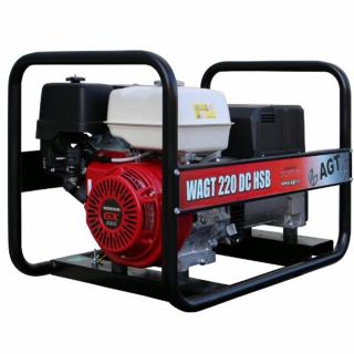 Generator de curent si sudura trifazat AGT WAGT 220 DC HSB, 6.5 kVA, 220 A, benzina