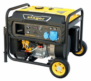 Generator de curent tip inverter, monofazat, Stager DigiS 9500iea, 9.5 kW, benzina, pornire electrica, telecomanda, optional automatizare