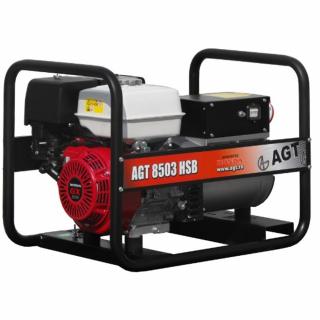 Generator de curent trifazat AGT 8503 HSB, 8 kVA, benzina