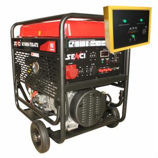 Generator de curent trifazat Senci SC-18000TE-ATS, 17 kW, AVR, benzina, pornire electrica, automatizare