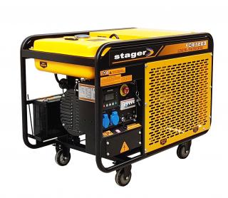 Generator de curent trifazat Stager YDE12E3, 12 kVA, AVR, diesel, pornire electrica