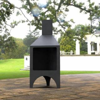 Incalzitor pentru terasa gradina, Pyramid Stove KRO-1080, Otel, Negru, 1200 x 500 x 500 mm, grosime 3 mm