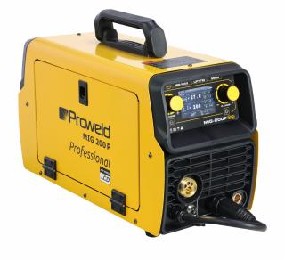 Invertor sudura MIG MAG ProWELD MIG 200P Synergetic functii puls simplu dublu, DC normal, 2T 4T, mentinere automata, MMA, LiftTIG
