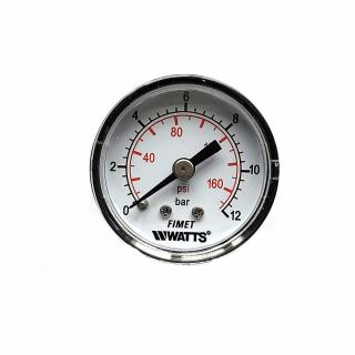 Manometru presiune aer Vepa D200 1, 0-12 bar, filet posterior 1 8  , D40 mm