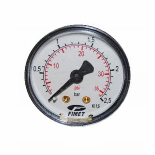 Manometru presiune aer Vepa D200 3B, 0-2.5 bar, filet posterior 1 4  , D63 mm