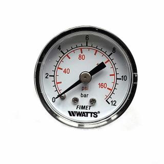 Manometru presiune aer Vepa D200 4, 0-12 bar, filet posterior 1 4  , D63 mm