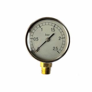 Manometru presiune aer Vepa D210 B, 0-2.5 bar, filet radial 1 4  , D63 mm