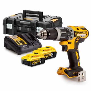 Masina de gaurit cu percutie DeWALT DCD796P2, 18V, 2 x 5Ah, 70 Nm