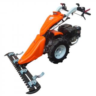 Motocultivator Ruris 977C, 16 CP, benzina, 3+2 viteze, diferential + Sistem de cosire cu lama Ruris C977, 117 cm