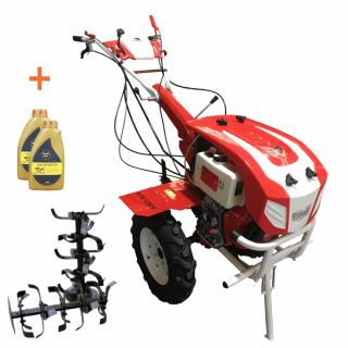 Motocultor Bisonte Agro BTA-12SDE, 12 CP, diesel, 2+1 viteze, roti 5.00-12  , far, priza de putere, pornire electrica
