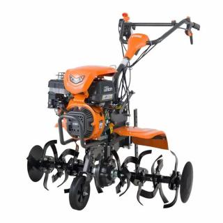 Motocultor O-Mac MC 8000W, 8 CP, benzina, 2+1 viteze, roti tip ATV, latime de lucru 107 cm