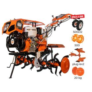 Motocultor Ruris 1300KS, 13 CP, benzina, 2+1 viteze, pornire electrica + accesorii