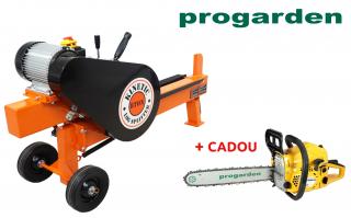 Pachet Despicator cinetic busteni ProGARDEN BT-EK8, 8T + CADOU Motofierastrau MF3040P, 3 CP