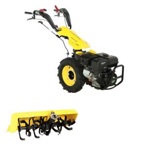 PACHET Motocultivator ProGARDEN Campo U16, 14 CP, benzina, pornire la sfoara, 3+2 viteze, reductor + Freza tractata BT-X90N 90 cm