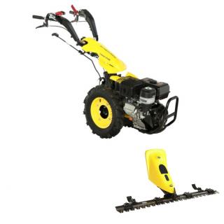 Pachet - Motocultivator ProGARDEN Campo U16E, 14 CP, benzina, pornire electrica, 3+2 viteze, reductor + Bara cosire BT-BC12 120 cm