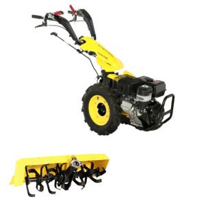 Pachet - Motocultivator ProGARDEN Campo U16E, 14 CP, benzina, pornire electrica, 3+2 viteze, reductor + Freza tractata BT-X90N 90 cm