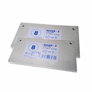 Placi filtrante 20x10 cm ROVER 8, degrosare de clarifiere, set 10 buc