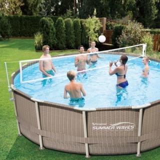 Plasa volei pentru piscine cu cadru metalic Summer Waves