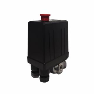 Presostat compresor Airmaster AIR5.5SHU10200, AIR5.5SHU10300, 230V, filet 1 4  , 3 iesiri 1 4  , 12 bar
