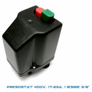 Presostat compresor trifazat, 17-23 A, filet 3 8  , 12 bar