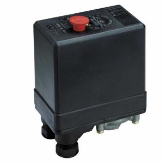 Presostat compresor trifazat, 20 A, filet 3 8  , 3 iesiri 1 4  , 12 bar