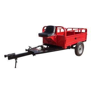 Remorca motocultor Bisonte Agro BTA-600R, max. 600 kg, dimensiuni bena 1400 x 1000 x 500 mm
